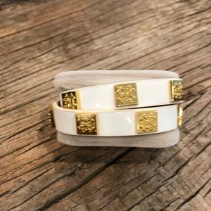 White Rustic Cuff